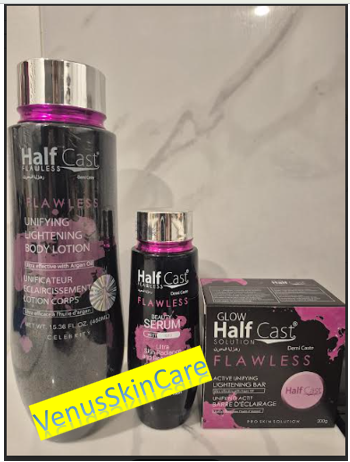 Half-Cast Flawless Unifying Lightening Body Lotion Set