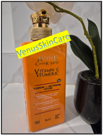 Active Caviar Drip VItamin C + Turmeric Firming & Whitening Lotion 444ml
