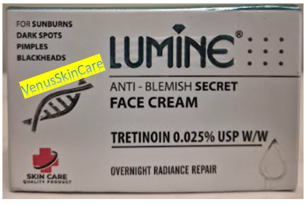 Lumine Anti-Blemish Secret Face Cream with Tretinoin 1.76oz