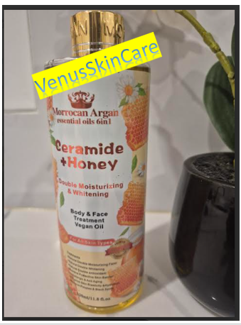 Moroccan Argan Ceramide and Honey Essentials Face & Body Oil 6 in 1 - 300ml